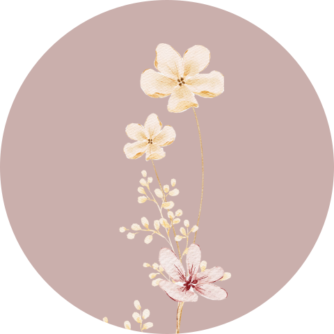 Sluitzegel met bloemen bij geboortekaartje meisje