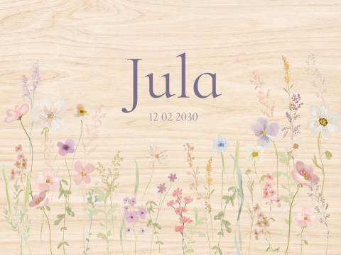 Memorybox meisje met bloemen