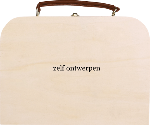 Houten koffertje om zelf te ontwerpen