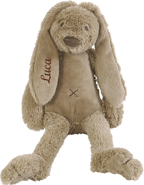 Bruin Happy Horse konijn Richie 38 cm geborduurde naam