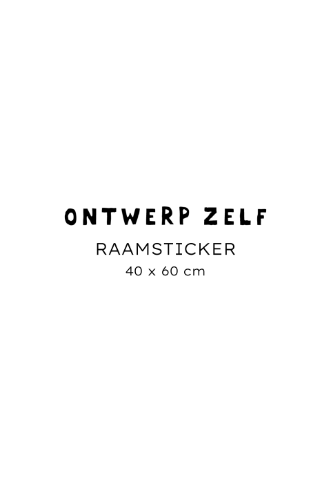 Raamsticker staand - zelf maken