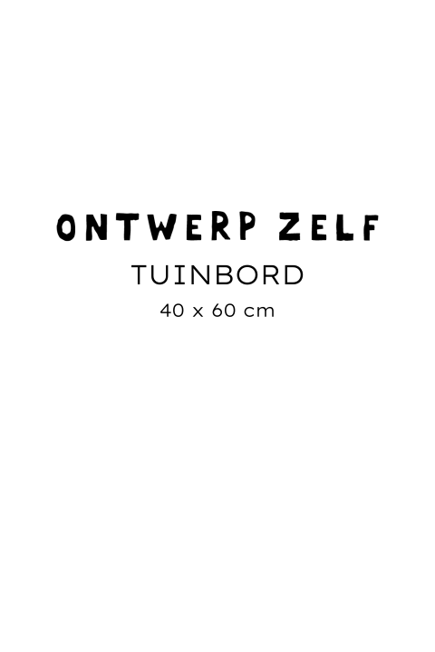 Tuinbord staand - zelf maken