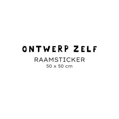 Raamsticker vierkant - zelf maken
