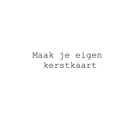 Maak je eigen kerstkaartje - vierkant