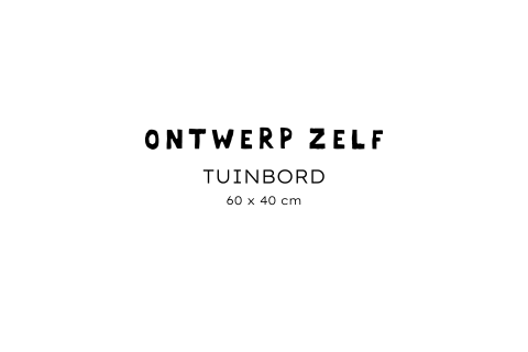 Tuinbord liggend - zelf maken