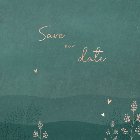 Stijlvolle save the date kaart