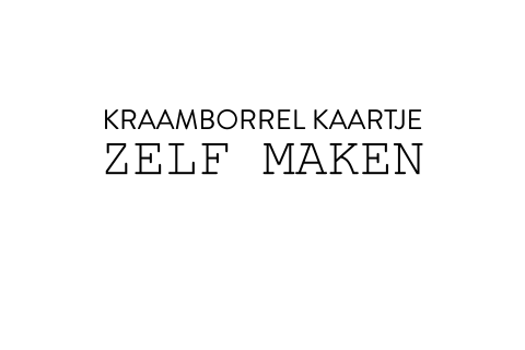 Kraamborrelkaartje zelf maken