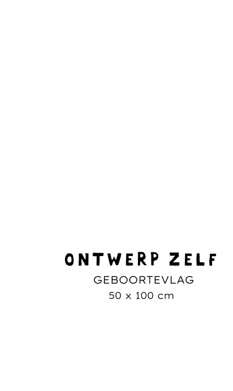 Geboortevlag zelf maken