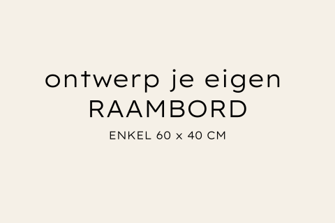 Raambord liggend enkel - zelf maken