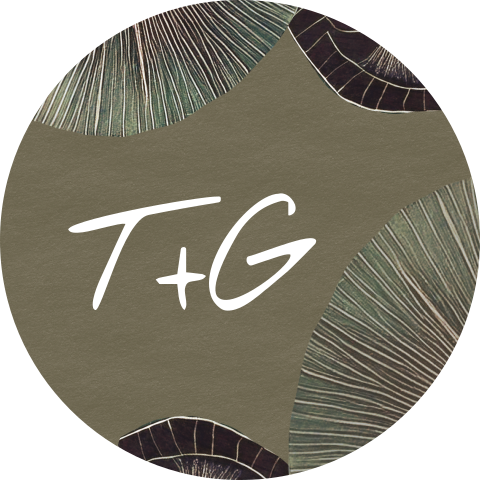 Sluitzegel handgetekende bladeren