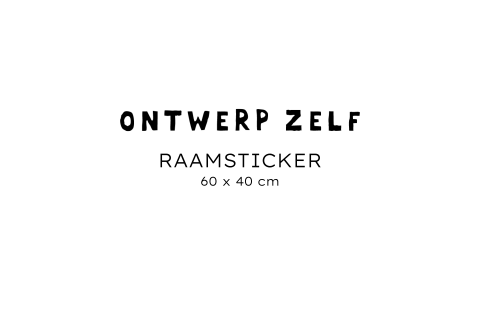 Raamsticker liggend - zelf maken