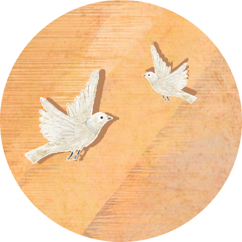 Sluitzegel tortelduiven abstracte zonnestralen