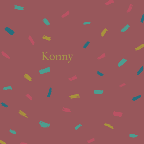 Feestelijk geboortekaartje confetti