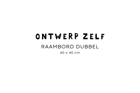 Raambord liggend dubbel - zelf maken