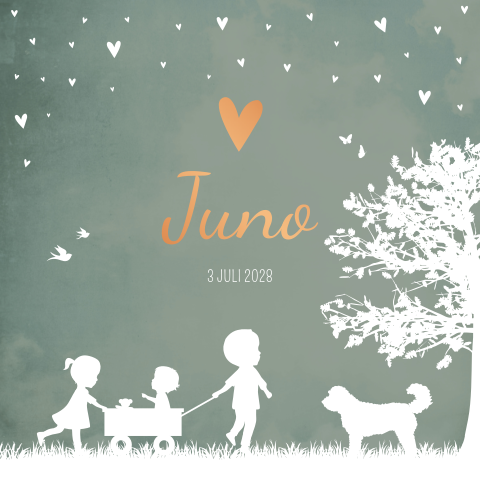 Geboortekaartje Kindjes Boom Labradoodle