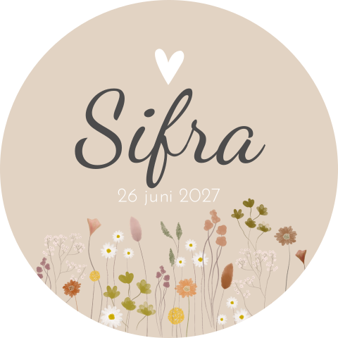 Raamsticker Sifra