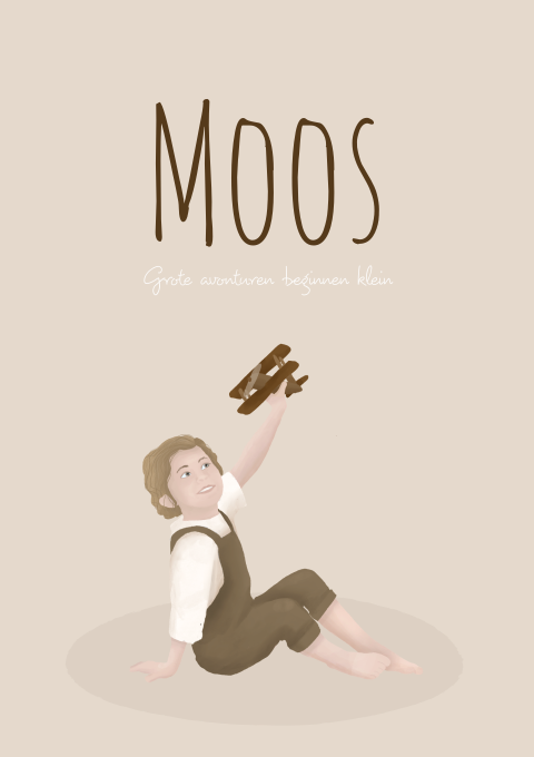 Geboortekaartje Jongen Speelgoed Vliegtuig