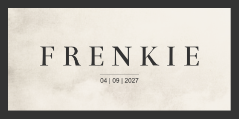 Geboortekaartje jongen beige zwart stoer