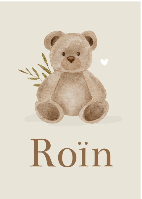 Raambord Jongen Teddy Beer