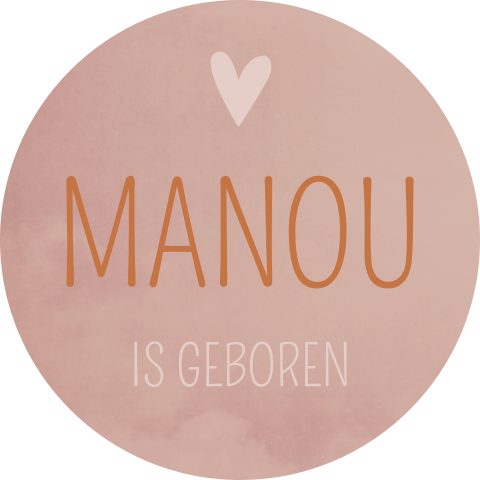 Raamsticker Manou