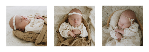 Fotostrip liggend Babyfoto Foto