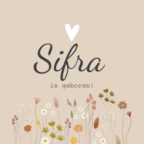 Geboortebord Sifra